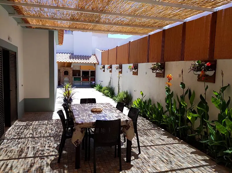 Backyard of house in comporta