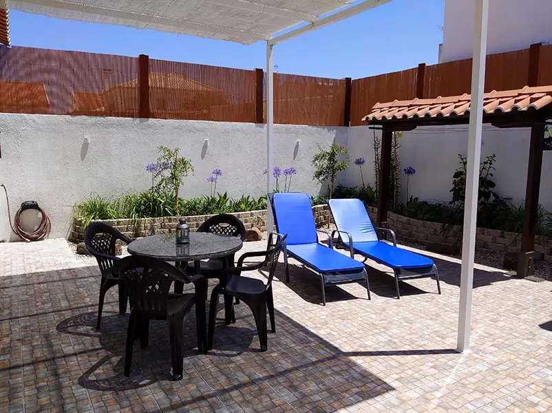 Backyard of house in comporta