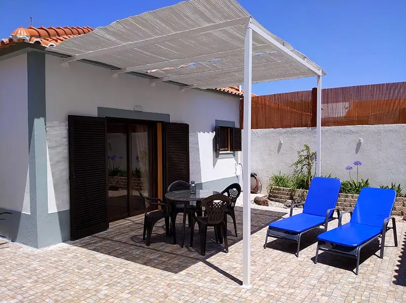 Backyard of house in comporta