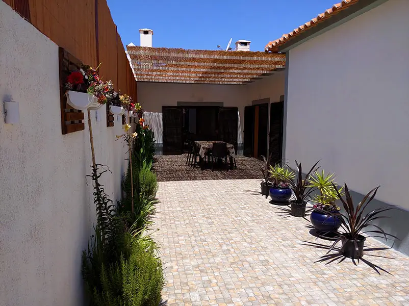 Backyard of house in comporta