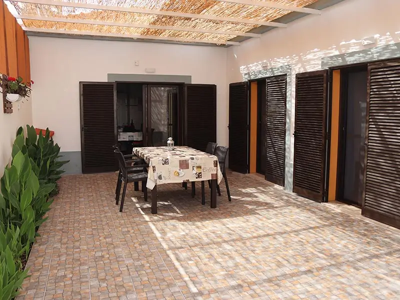 Backyard of house in comporta